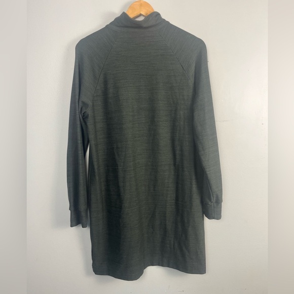 Toad&Co Intermosso Zip Dress Gray size medium long sleeve performance - Picture 5 of 5